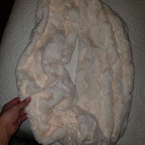 Faux fur infinity scarf